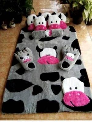 Karpet rasfur karakter Sapi